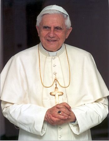 benedict xvi portrait. official portrait had not