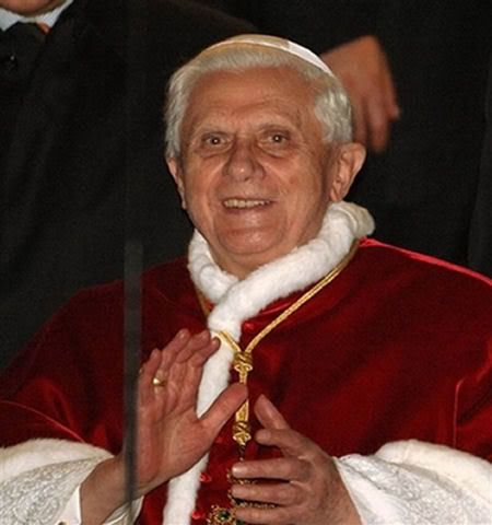 pope benedict xvi quotes. AFP -Pope Benedict XVI arrived