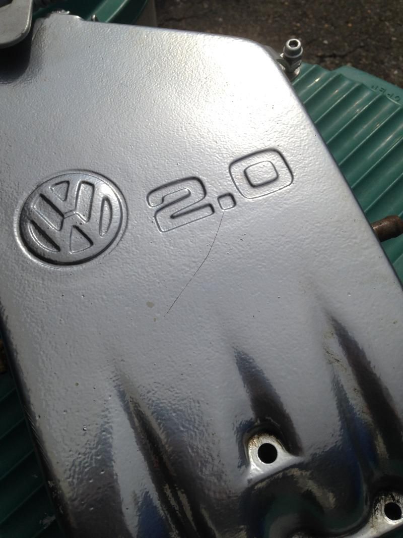 Obd1 aba intake manifold ( upper & lower) powder coated "chrome" VW