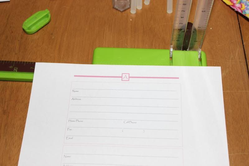 DIY Address Book & Freebie Seamingly Crafty