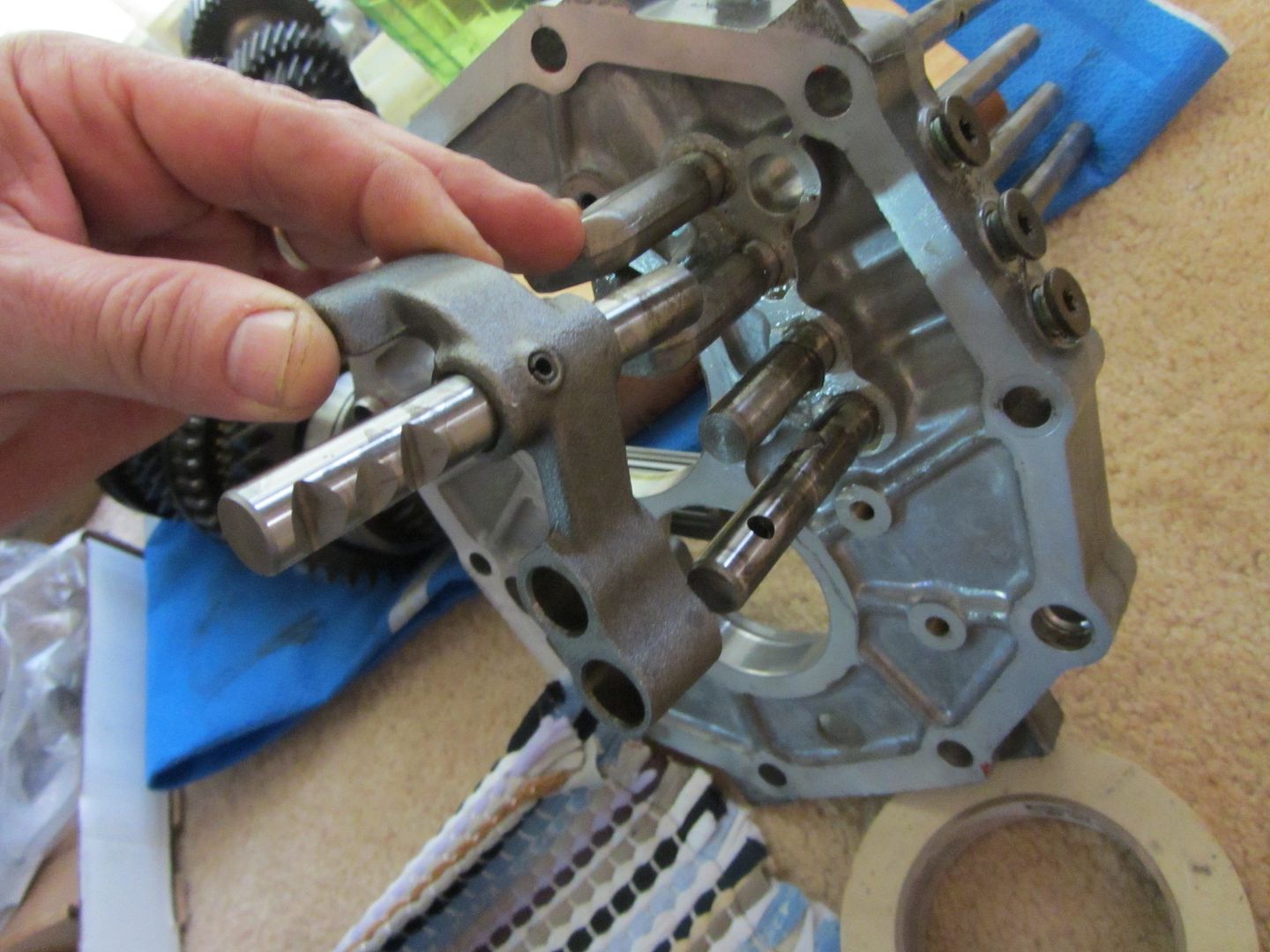 AX 15 Interlock pins/plugs and shift rail photo tutorial Jeep