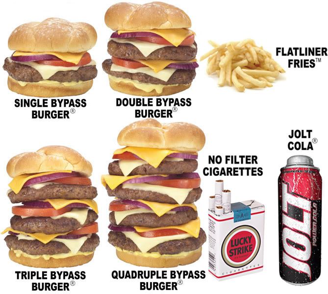 heart attack grill burger. Heart+attack+grill+menu+