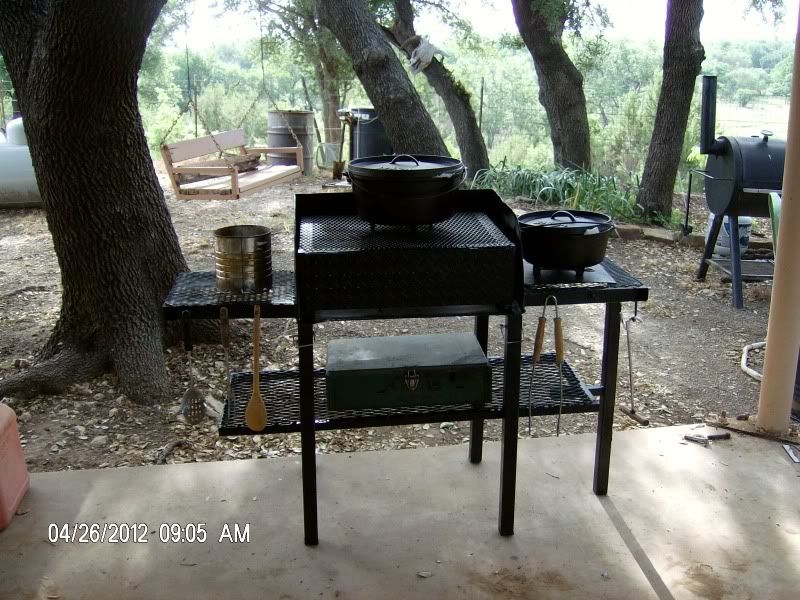 Dutch Oven Cooking Table