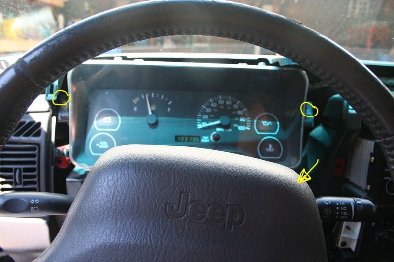 Jeep cherokee gauge cluster swap #2