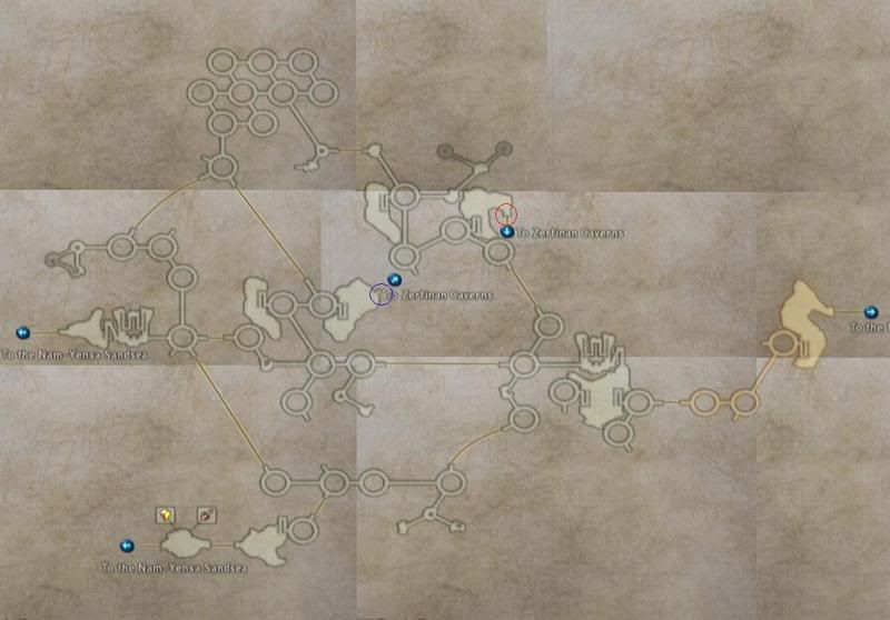 Zertinan Caverns Map