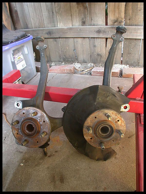 9091 Civic EX sedan knuckles for CRX / EF big brake upgrade Honda