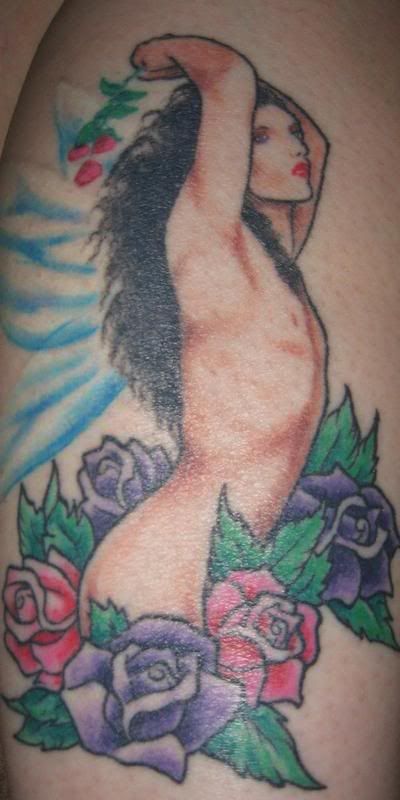 Flower girl free tattoo designs