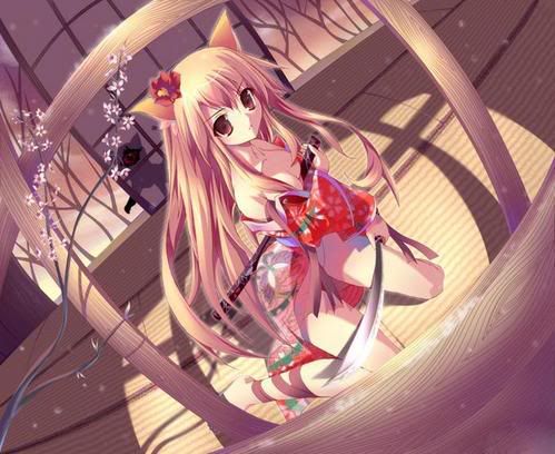 ooo... cat girl with a katana!