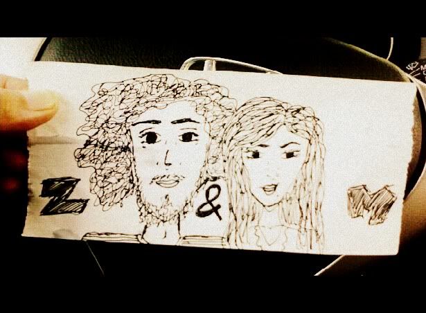 Stories at my fingertips Z and M drawing