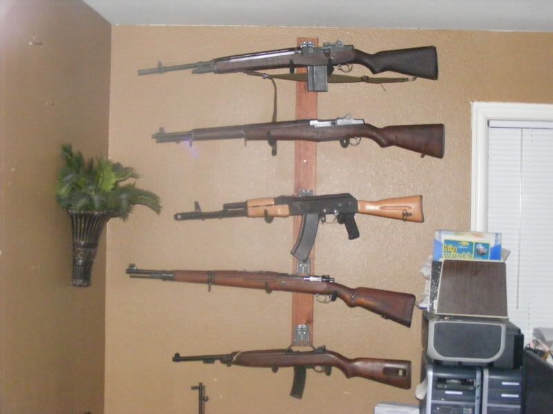 Homemade Wall Gun Rack