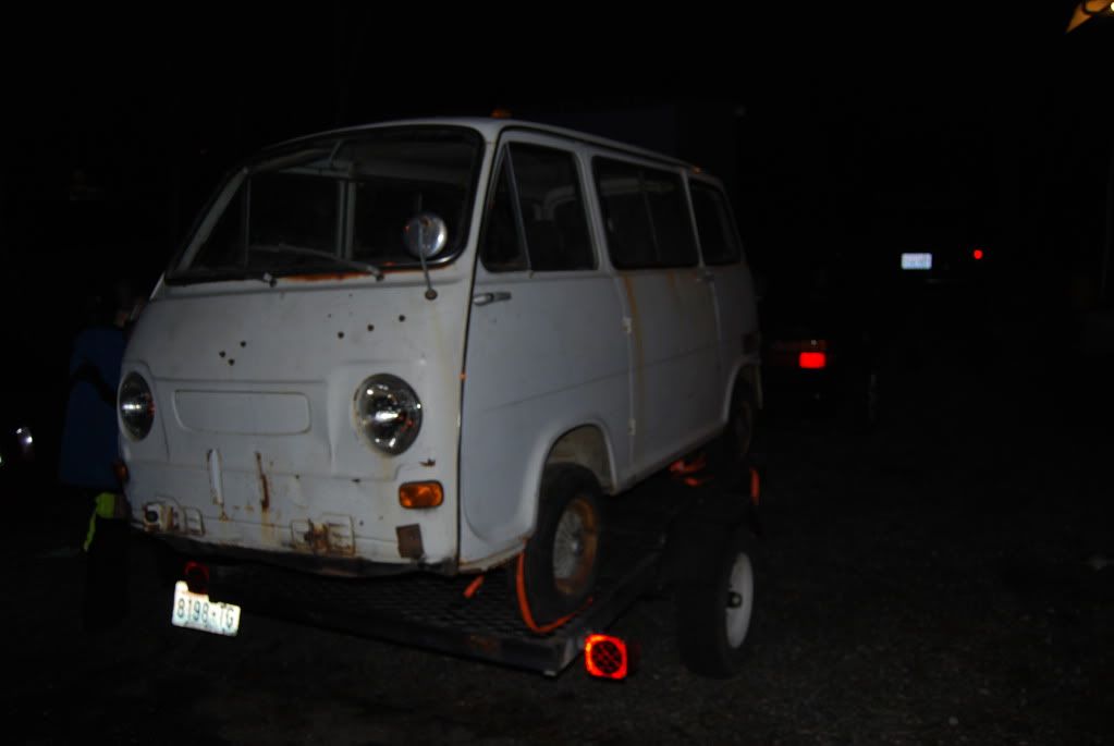 Subaru 360 Microvan. 19-30 hp diesel motor. I am also open to just dropping a newer motorcycle engine in it. It would be nice to redo the whole rear suspension setup to make