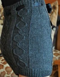 "Cables and Curves" Cable Knit Skirt Knitting Pattern