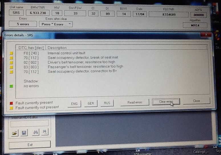 Testigo de fallo airbag solucionado!! BMW FAQ Club