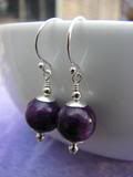 Everyday dangles- Sugilite and sterling silver