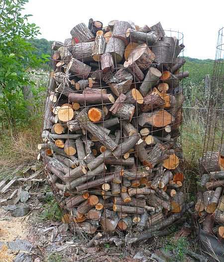 Brennholzproduktion bei B&uuml;sch