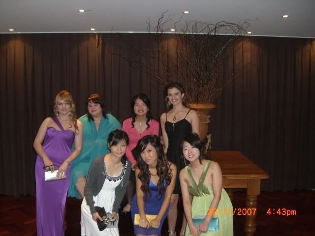 Some of the girls in the foyer