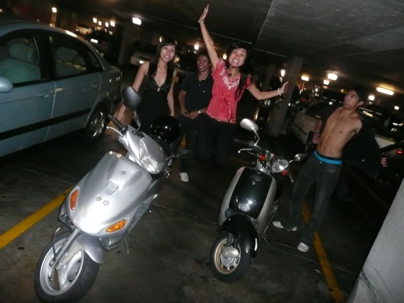 in the casino parking lot