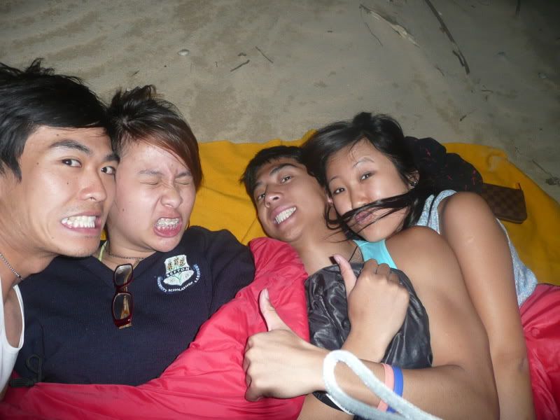 sleeping at another random deserted beach