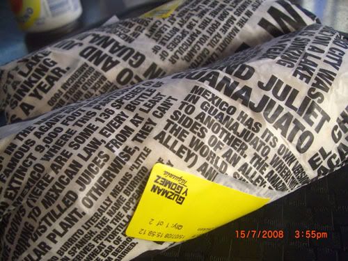 Burrito's! yum yum!