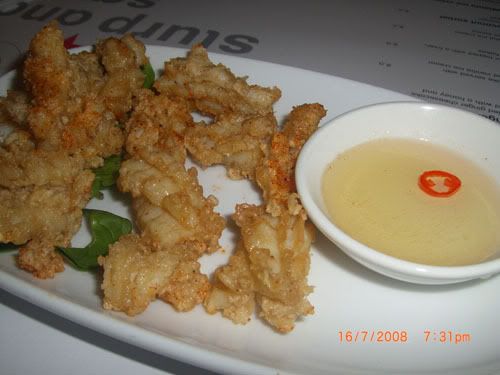 Sweet and Chilli Calamari