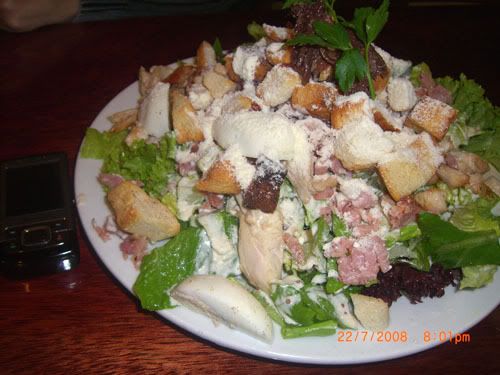 Chicken Caesar Salad..in comparison to a mobile