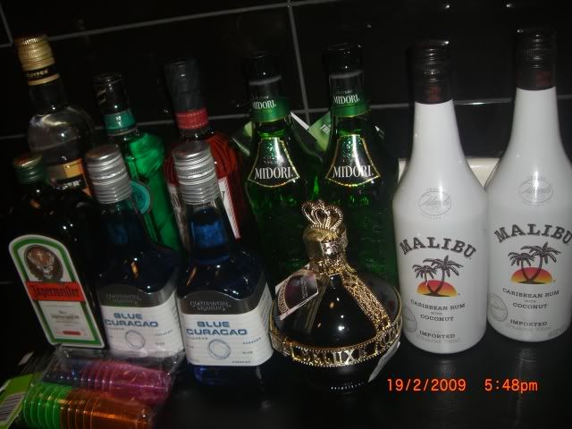 selection of our alcohol stash
