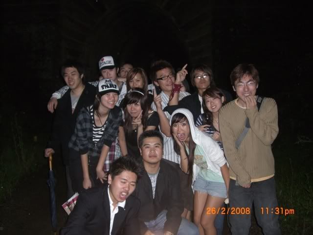 picture infront of the tunnel before we entered!