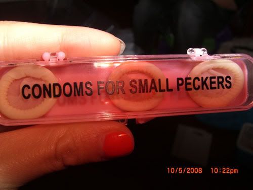 hahaha one of the presents I got him from Condom Kingdom