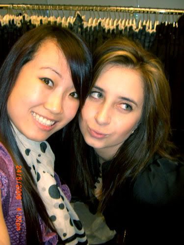 HAHA In the store-room where we snuck in a photo