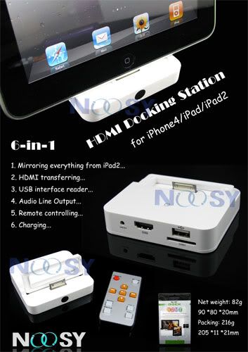 The most advanced NOOSY HDMI Docking Station for iPad 2!!!