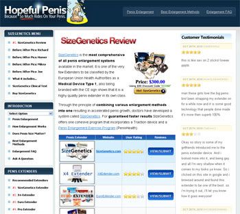 Sizegenetics penis enlargement Male Enhancement