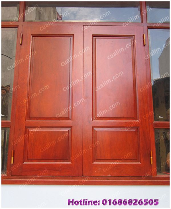 cửa sổ gỗ tự nhiên - cửa sổ gỗ lim nam phi