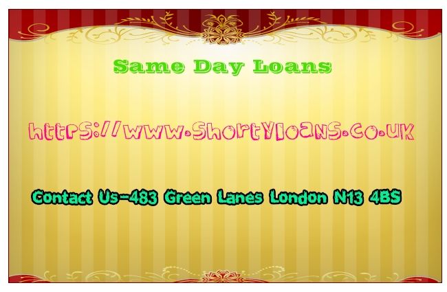 same day loans bad credit