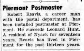Postmaster announcement photo Reavispostmaster1959.png
