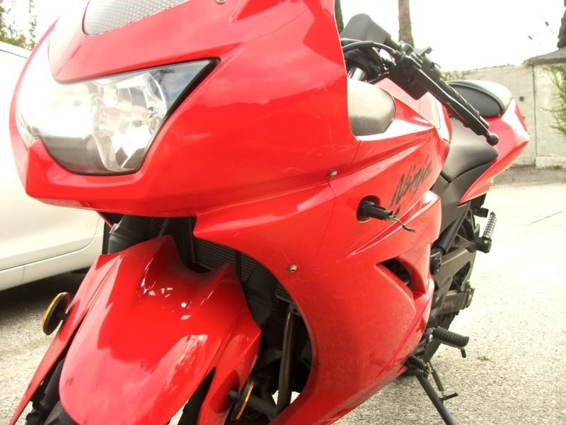 Finally fixed 'er up after low siding. Kawasaki Motorcycle Forums