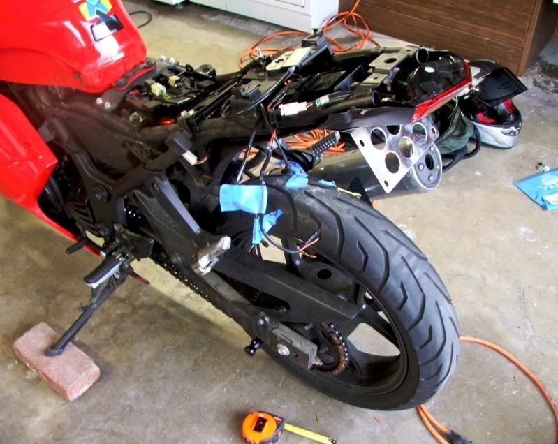 Finally fixed 'er up after low siding. Kawasaki Motorcycle Forums