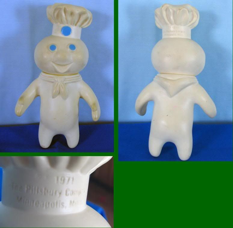 VINTAGE ADVERTISING 1971 PILLSBURY DOUGH BOY VINYL TOY  