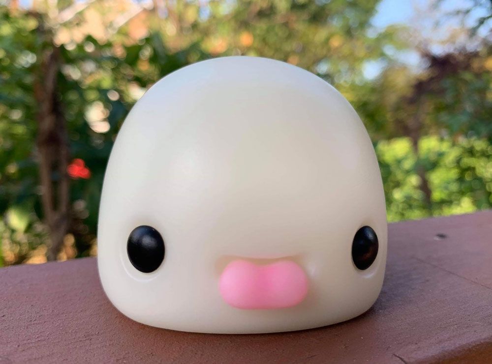 ResinRookie, Cute, Glow-in-the-Dark (GID), SpankyStokes, Resin, Designer Toy (Art Toy), Resin Rookie x Robins Nest Collectibles - MochiYoo "Vanilla Bean" gid resin release