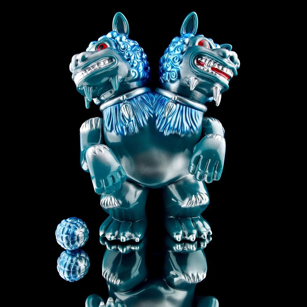 Lulubell, Sofubi, SpankyStokes, Limited Edition, Artist, Designer Toy (Art Toy), New Shishi 55 Blue from Kaiju BBQ drops at Lulubell Toys this weekend