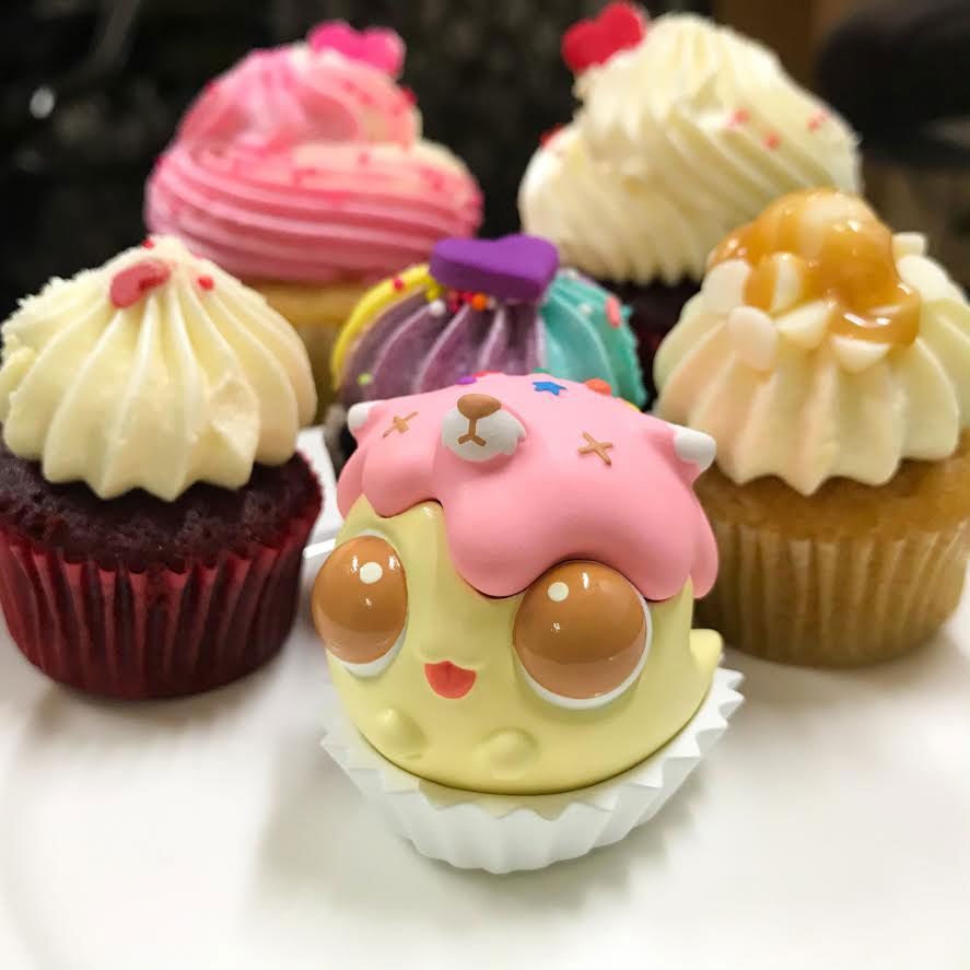 Strangecat Toys, SpankyStokes, Designer Toy (Art Toy), Cute, thailand,  Gingi resin art toy "Cupcake" edition by Mr. Gingi