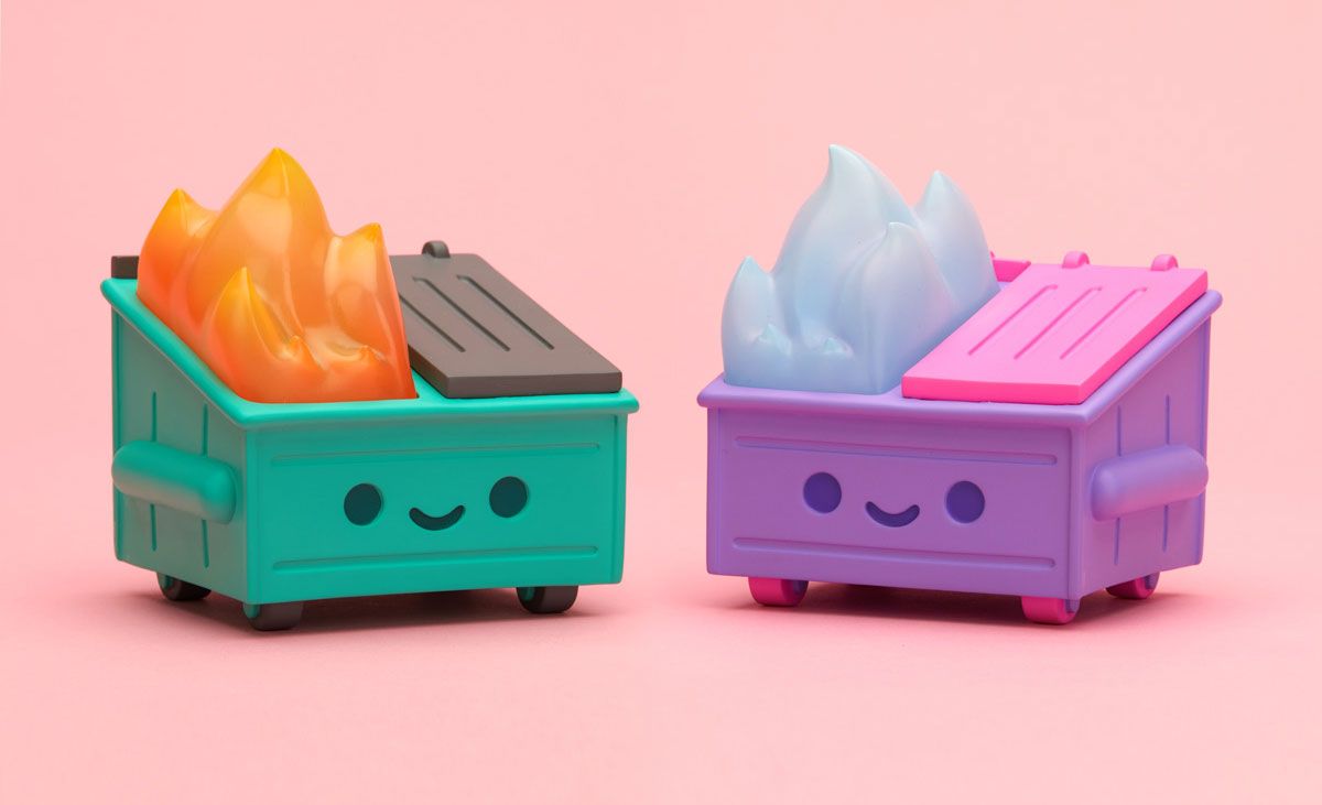 100% Soft, Vinyl Toys, Japan LA, Release Party, Los Angeles, SpankyStokes, Cute, Kawaii, Dumpster Fire vinyl toy launch party announced