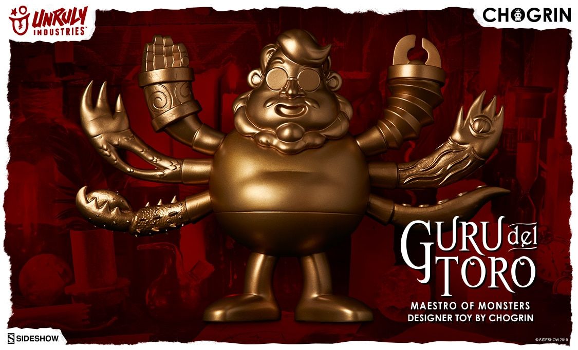 Chogrin, Unruly Industries, Sideshow, SDCC, SDCC 2019, Movie, SpankyStokes, Vinyl Toys, CHOGRIN x UNRULY IND. - Guru del Toro: Maestro of Monsters Designer Toy at SDCC