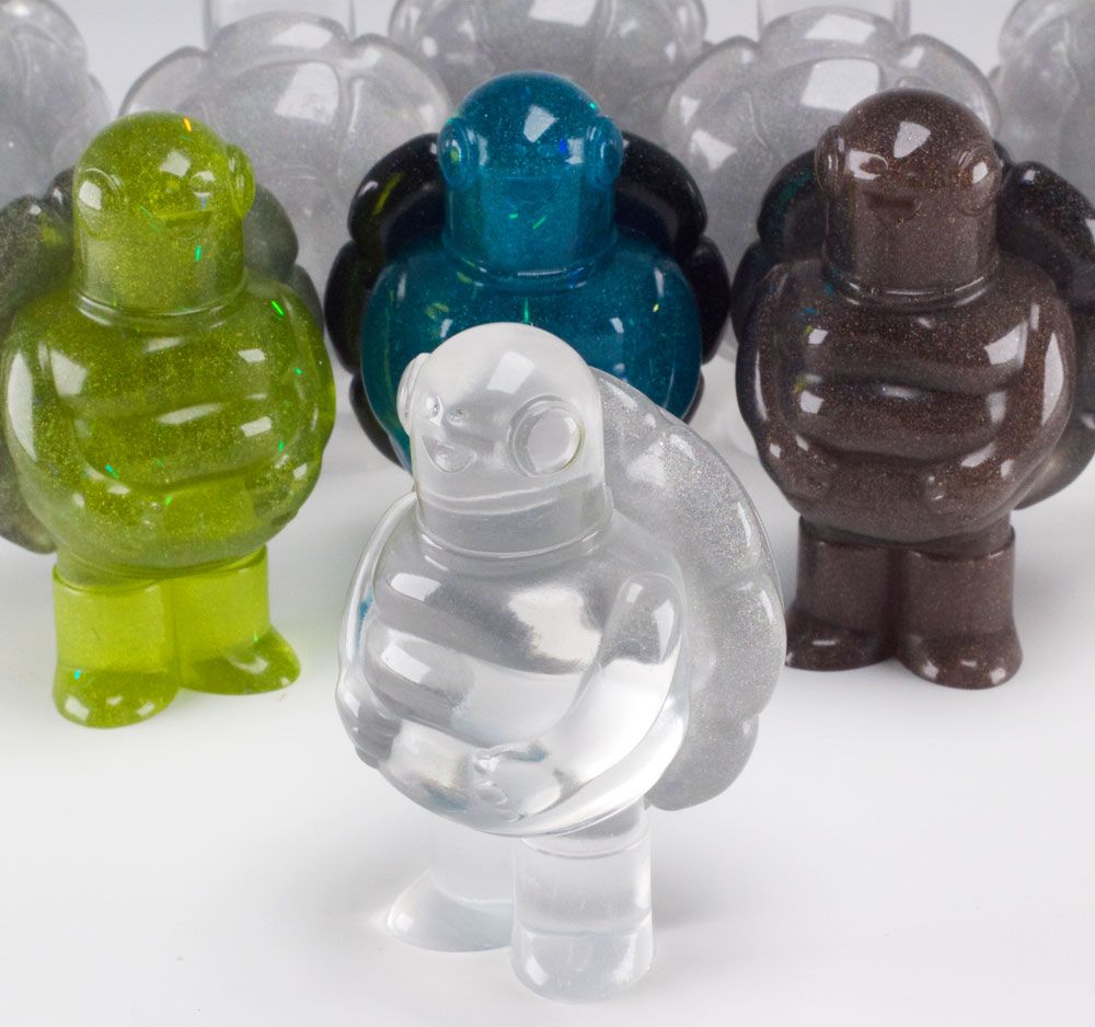 High Proof Toys, Resin, Turtle, Designer Toy (Art Toy), Clear, SpankyStokes, High Proof Toy's new Twertle colorway: Cleary Da Best