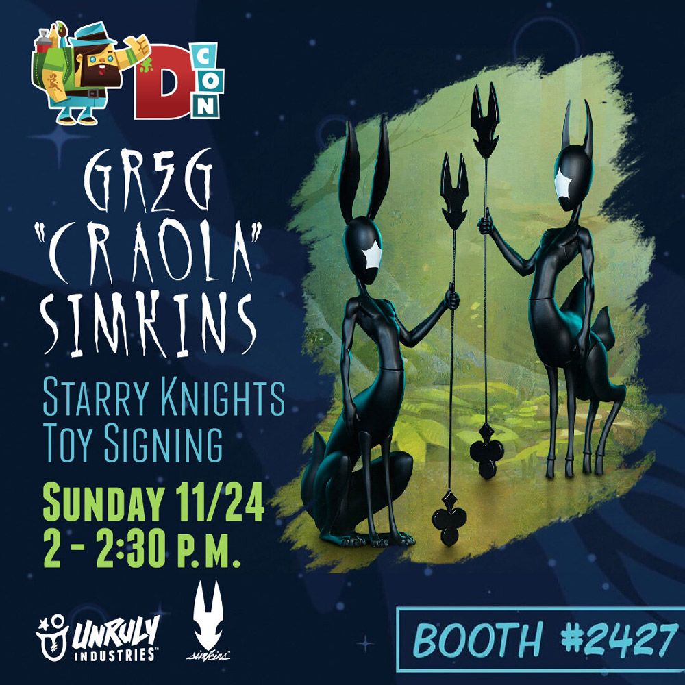 Greg “Craola” Simkins, Unruly Industries, Vinyl toys, Dcon 2019, Designer Con (DCon), SpankyStokes,  UNRULY x Craola - 'Starry Knights: Magi & Maret' set to release at Dcon 2019