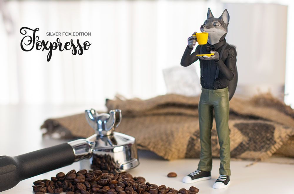 Oasim Karmieh, SpankyStokes, 3D Printing, Limited Edition, Coffee, New from Oasim Karmieh: Foxpresso - Silver Fox Edition