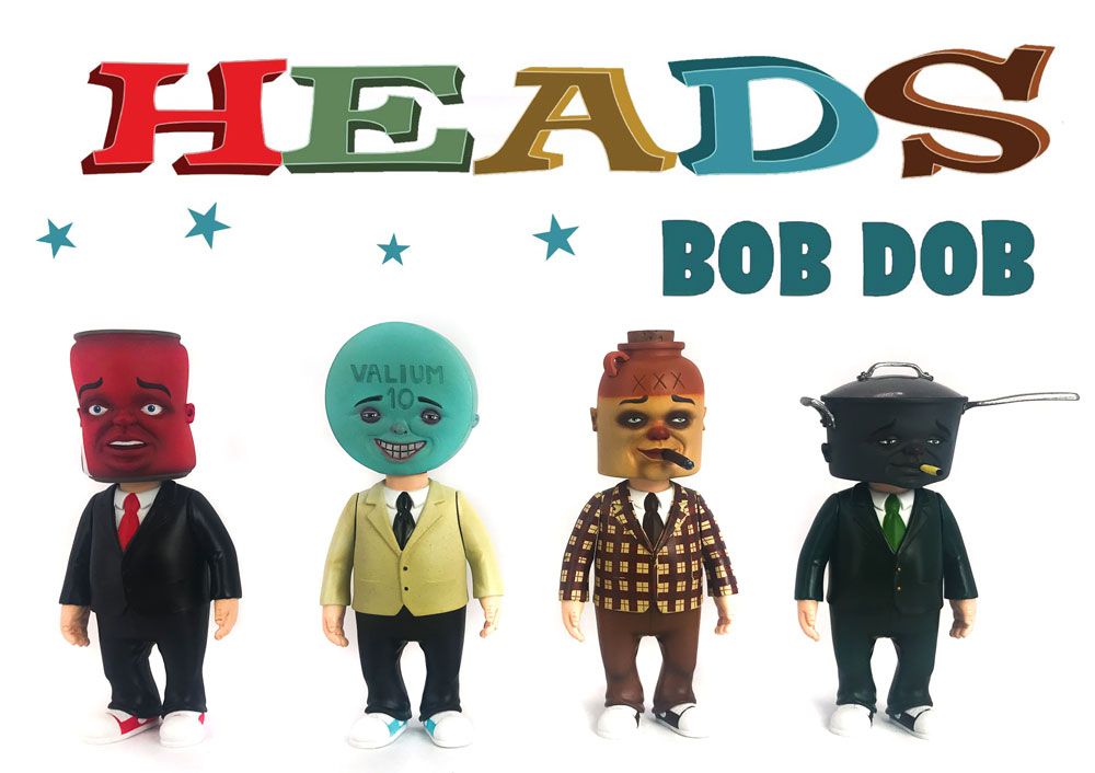 Bob Dob, 3dRetro, SpankyStokes, Vinyl Toys, Artist, HEADS from Bob Dob... release announced from 3DRetro