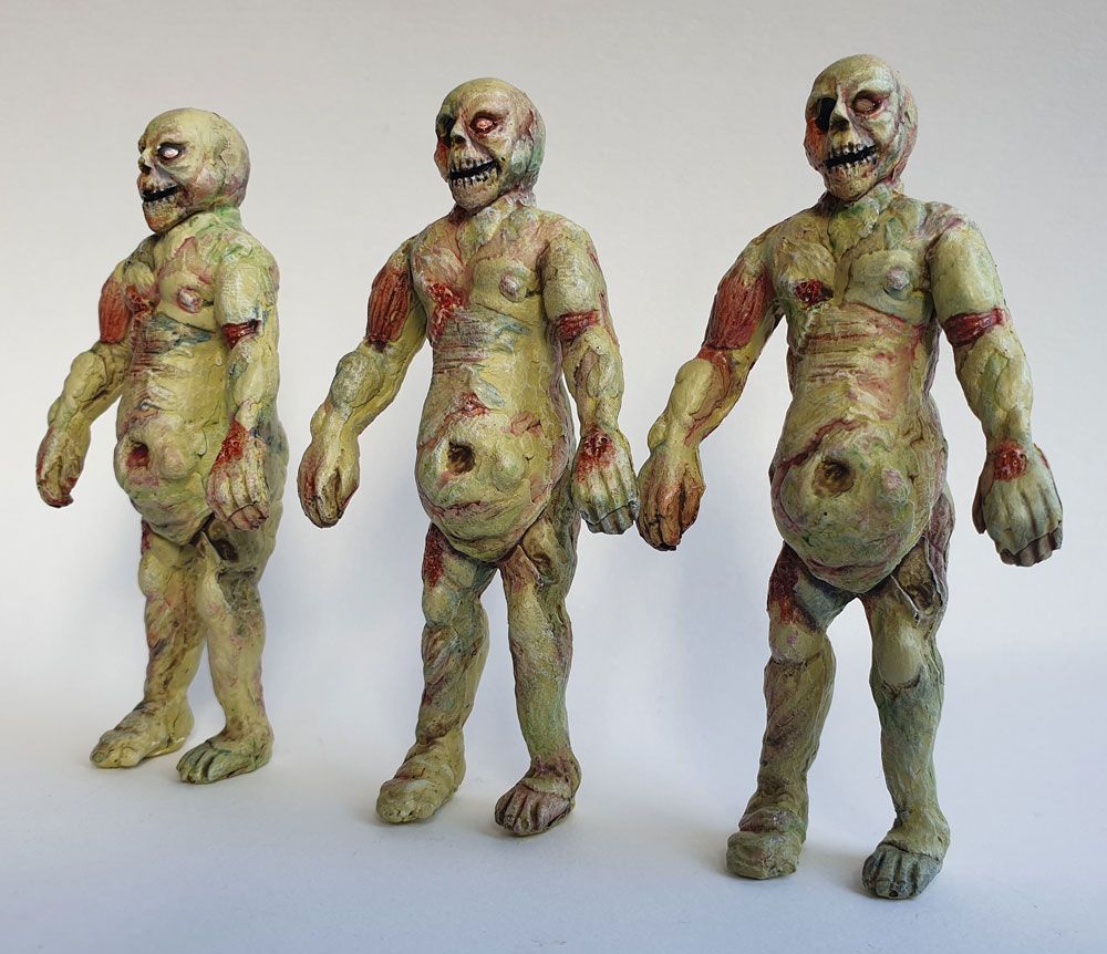 The Unclaimed Dead: Bloater.01 resin art toy from Bane, Zombie, SpankyStokes, Limited Edition, Resin, UK, 