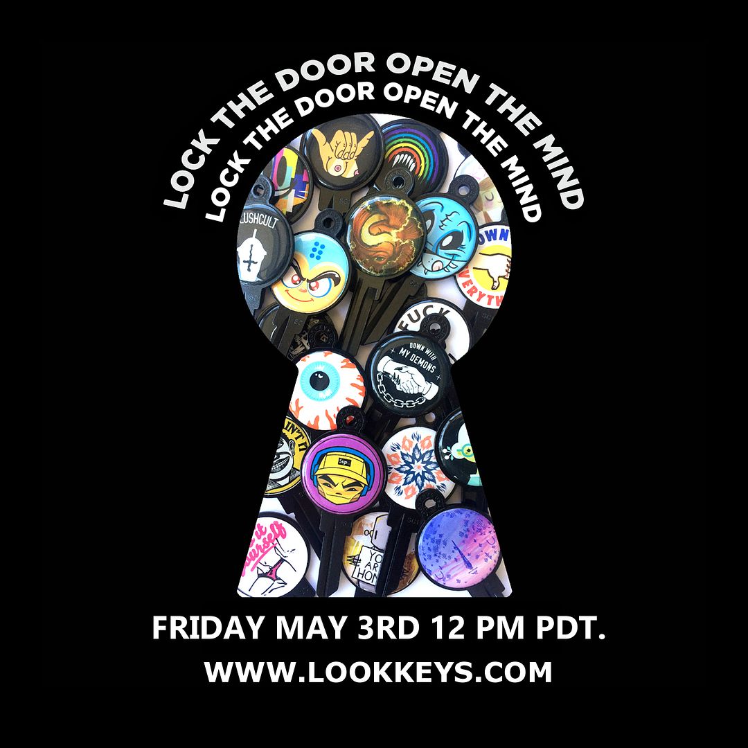 Designer, Artist, Collectible, Limited Edition, SpankyStokes, Keys designed by artists... introducing LOOK KEYS