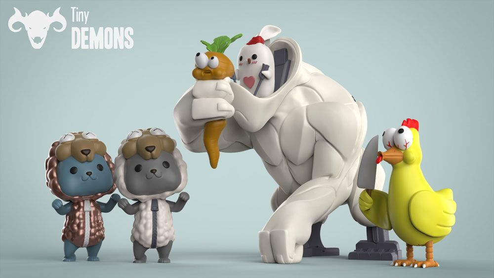 Kickstarter, Resin, Designer Toy (Art Toy), Germany, Animals, SpankyStokes, 'Tiny Demons: Designer Art Toys' LIVE on Kickstarter
