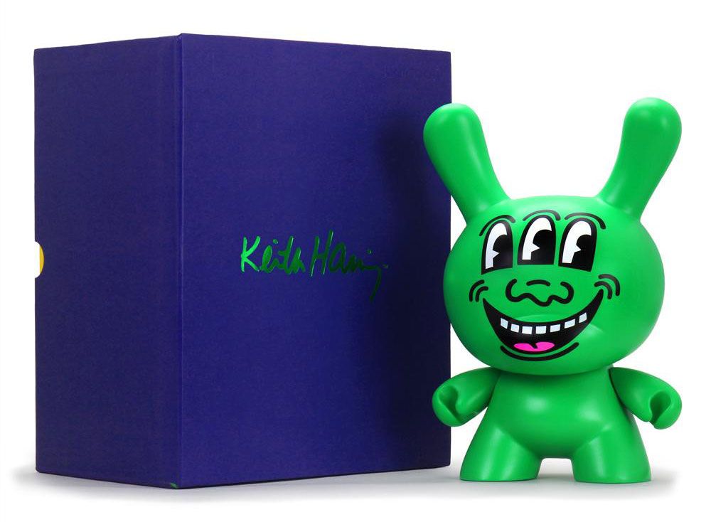 KidRobot, Dunny, Keith Haring, Artist, Vinyl Toys, SpankyStokes, Kidrobot x Keith Haring - Masterpiece Three Eyed Face 8" Dunny Art Figure photo Kidrobot_KeithHaring_ThreeEyedMonster_Masterpiece_Dunny_Web_8_2048x.jpg